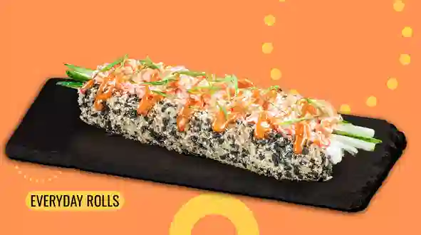 Dish Roll-dog with salmon menu We Sushi Roll-dog with salmon menu We Sushi