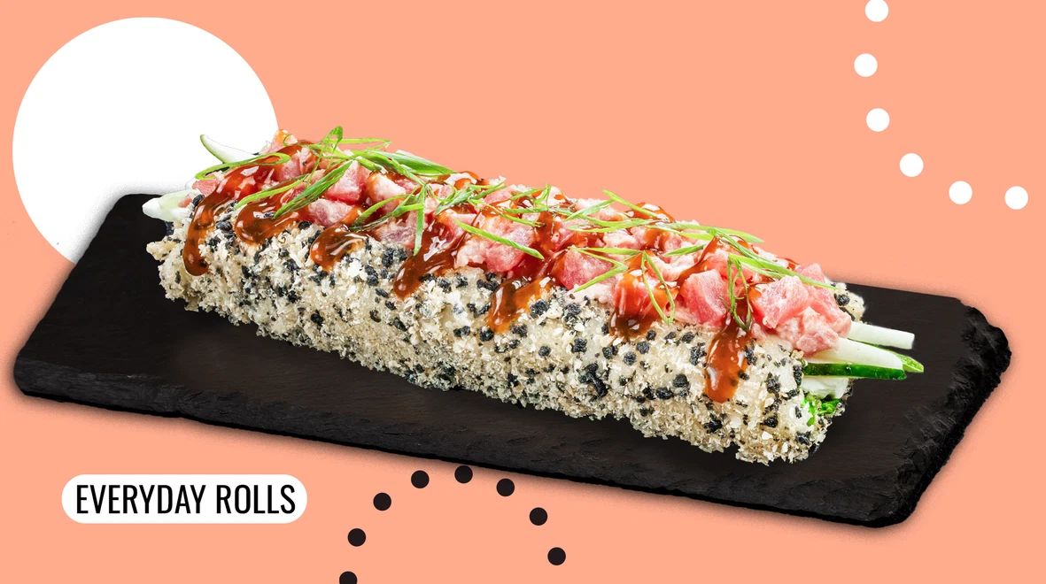 Dish Roll-dog with tuna menu We Sushi Roll-dog with tuna menu We Sushi