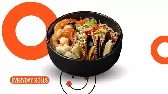 Dish Salad with Cold Rice Noodlesand Seafood menu We Sushi Salad with Cold Rice Noodlesand Seafood menu We Sushi
