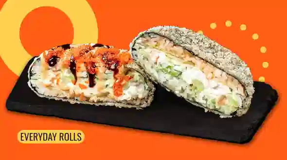 Dish Sushi burger with shrimp menu We Sushi Sushi burger with shrimp menu We Sushi