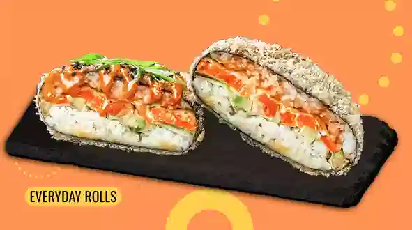 Dish Sushi burger with salmon (Spicy) menu We Sushi Sushi burger with salmon (Spicy) menu We Sushi