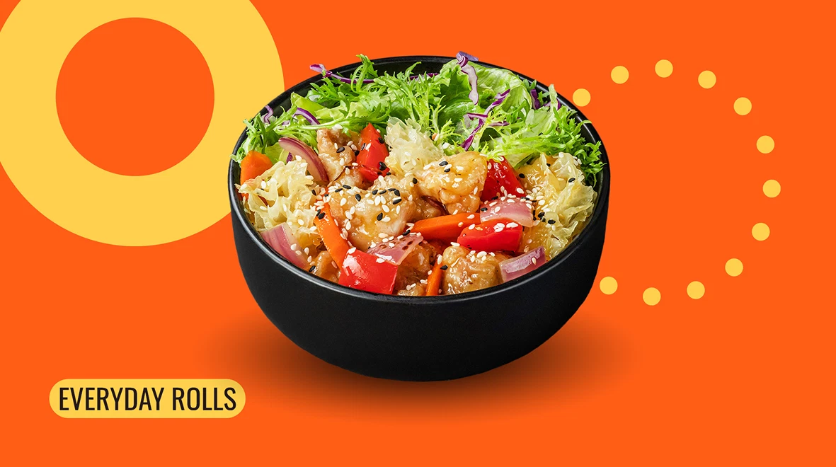 Dish Sweet and Sour Chicken Bowl XL menu We Sushi Sweet and Sour Chicken Bowl XL menu We Sushi