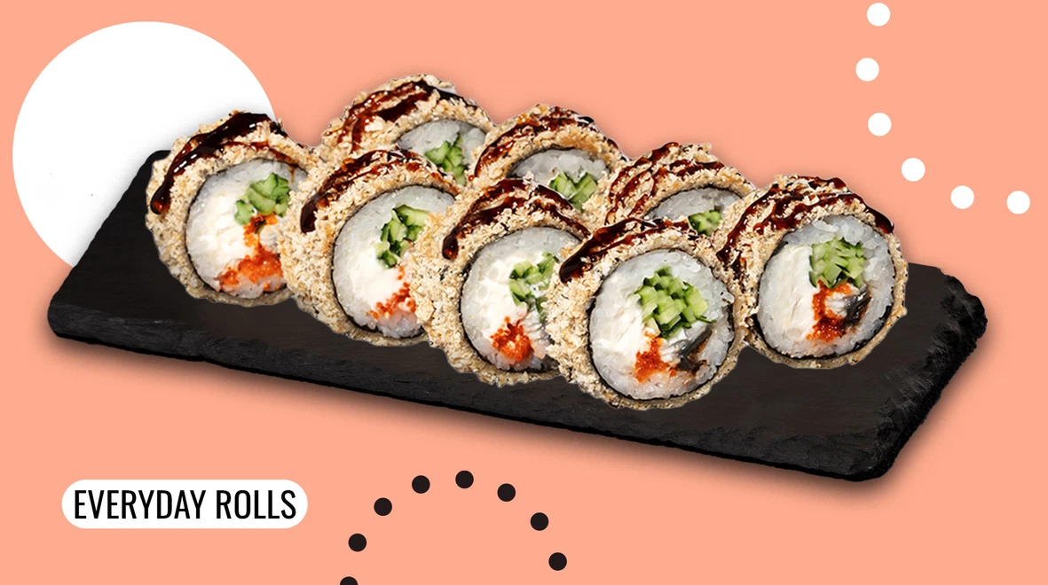 Dish Tempura roll with eel menu We Sushi Tempura roll with eel menu We Sushi