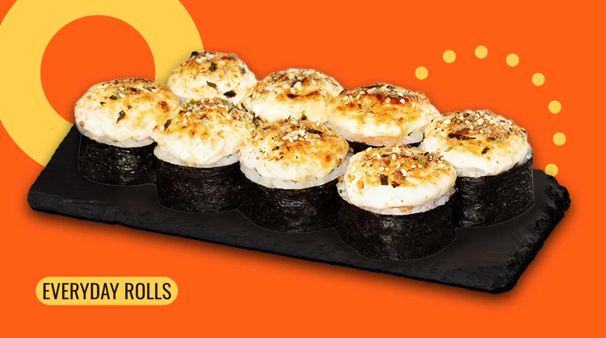 Dish Baked roll with tuna (spicy) menu We Sushi Baked roll with tuna (spicy) menu We Sushi