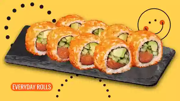 Dish California roll with salmon in caviar menu We Sushi California roll with salmon in caviar menu We Sushi