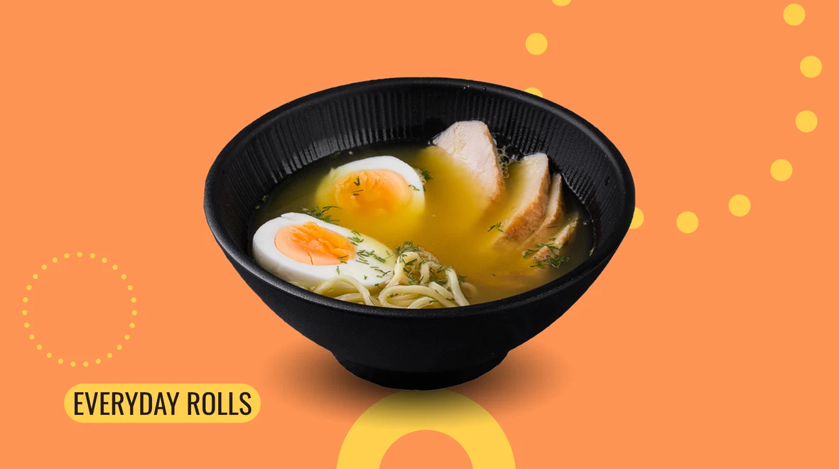 Dish Chicken noodle soup menu We Sushi Chicken noodle soup menu We Sushi