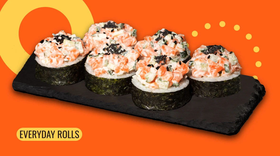Dish Felix roll with smoked salmon (spicy) menu We Sushi Felix roll with smoked salmon (spicy) menu We Sushi