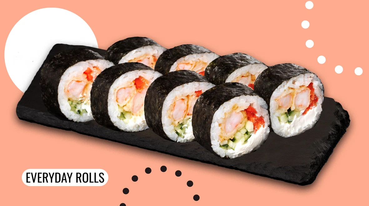 Dish Futomaki roll with tempura shrimp menu We Sushi Futomaki roll with tempura shrimp menu We Sushi