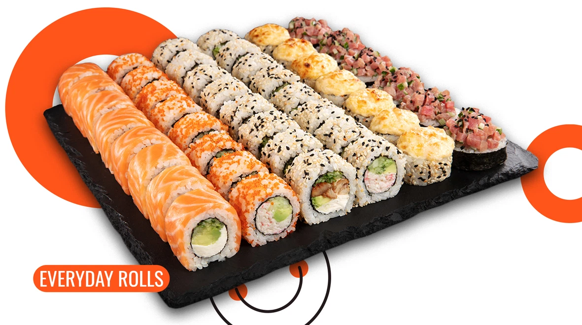 Dish Sushi Box Love Story 46 pcs menu We Sushi Sushi Box Love Story 46 pcs menu We Sushi