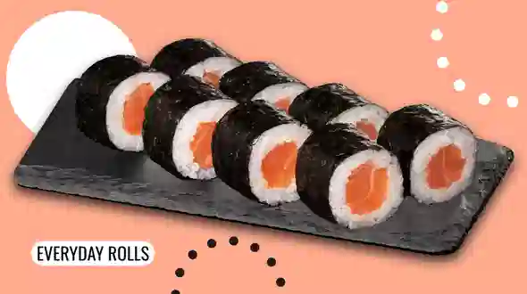 Dish Maki roll with salmon menu We Sushi Maki roll with salmon menu We Sushi
