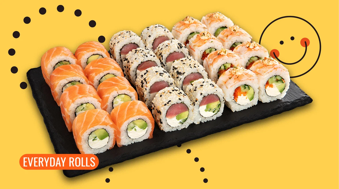 Dish Sushi Box Ninja 24 pcs menu We Sushi Sushi Box Ninja 24 pcs menu We Sushi