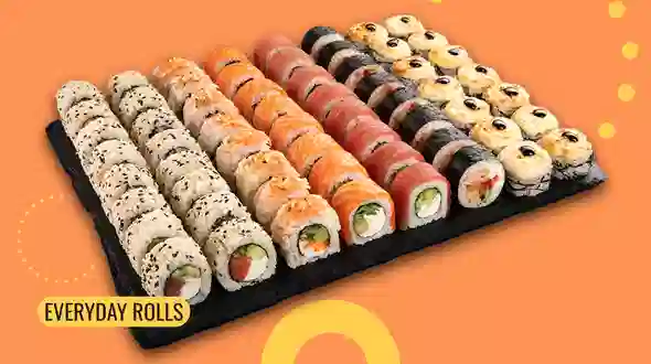 Dish Sushi Box Ninja 64 pcs menu We Sushi Sushi Box Ninja 64 pcs menu We Sushi