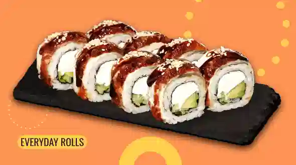 Dish Philadelphia roll with eel menu We Sushi Philadelphia roll with eel menu We Sushi