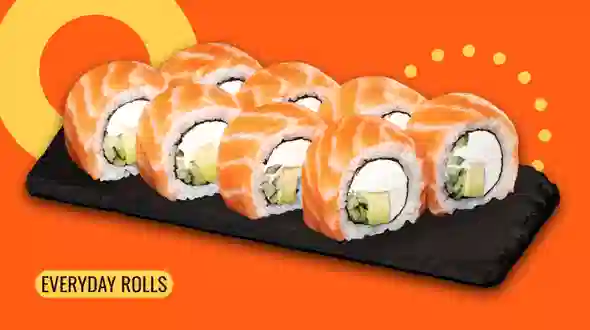 Dish Philadelphia roll with salmon menu We Sushi Philadelphia roll with salmon menu We Sushi