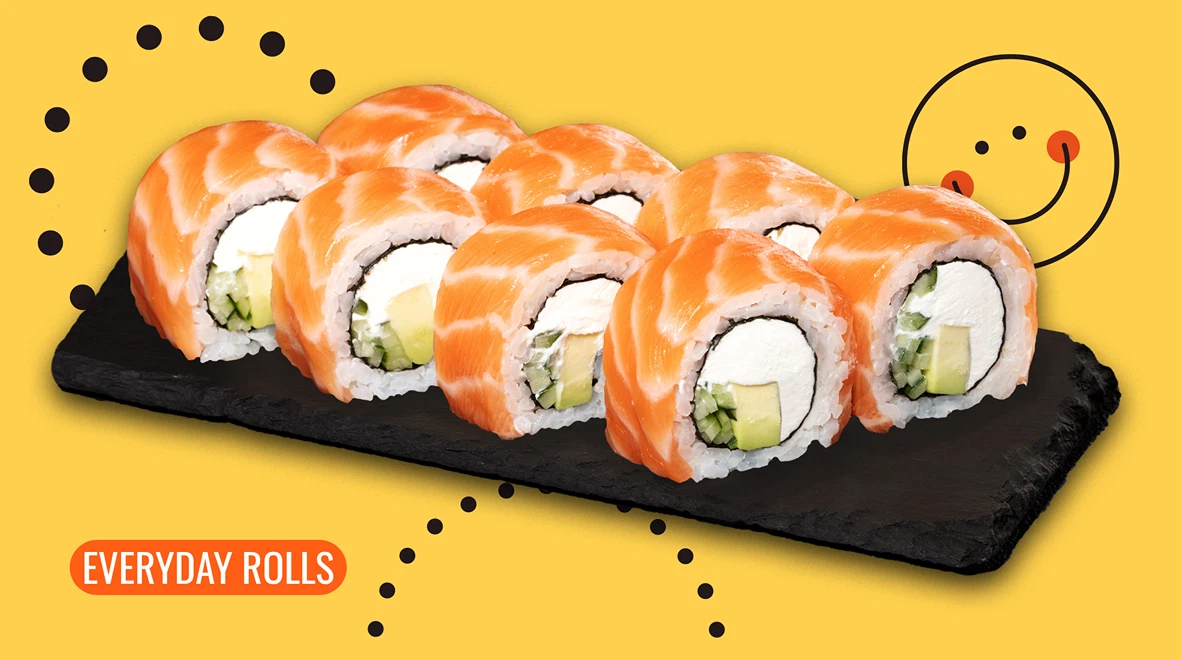 Dish Philadelphia roll with smoked salmon menu We Sushi Philadelphia roll with smoked salmon menu We Sushi