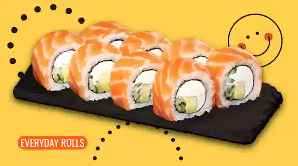 Dish Philadelphia roll with smoked salmon menu We Sushi Philadelphia roll with smoked salmon menu We Sushi