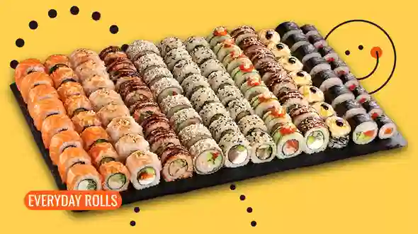 Dish Sushi Box Sumo Sushi 96 pcs menu We Sushi Sushi Box Sumo Sushi 96 pcs menu We Sushi