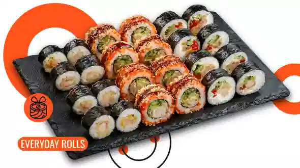 Dish Sushi Box Shrimp Mix 24 pc menu We Sushi Sushi Box Shrimp Mix 24 pc menu We Sushi