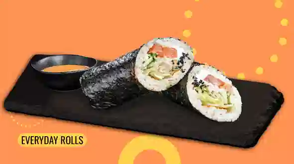 Dish Sushi burrito with salmon menu We Sushi Sushi burrito with salmon menu We Sushi