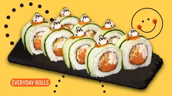 Dish Roll with salmon and cucumber menu We Sushi Roll with salmon and cucumber menu We Sushi