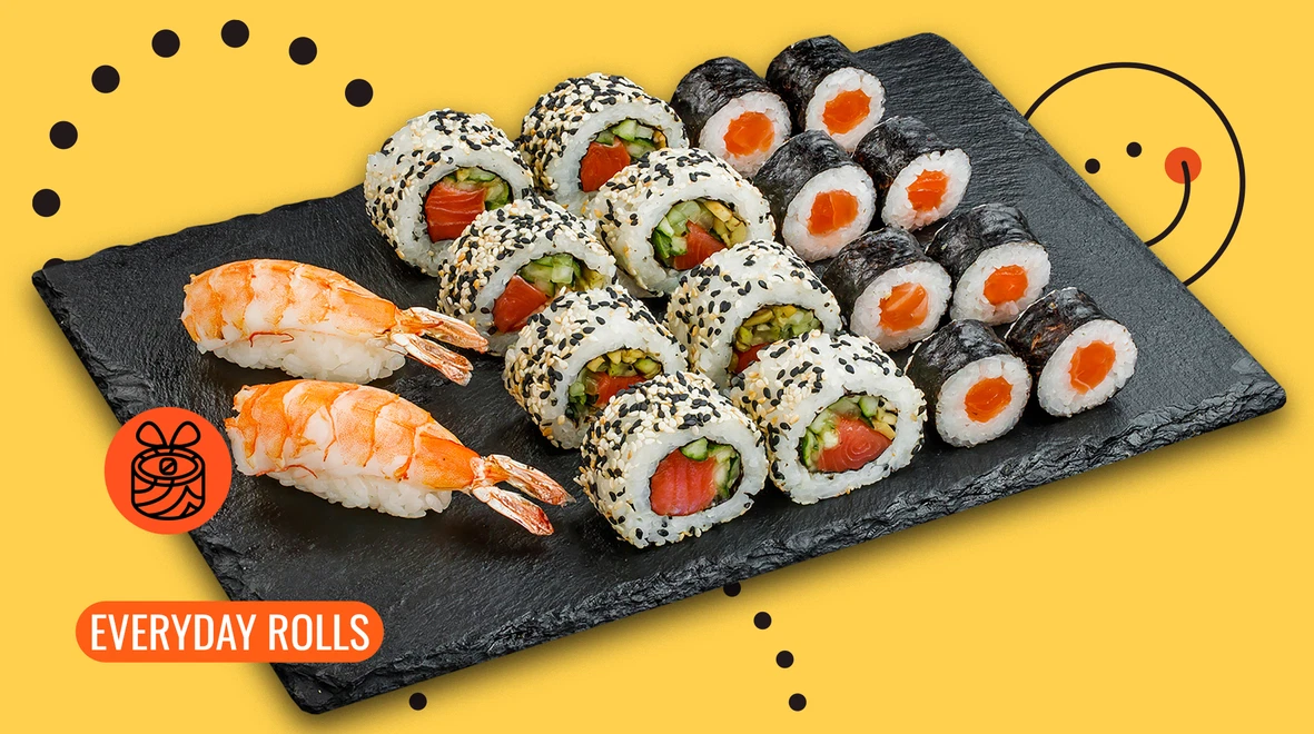 Dish Sushi Box Samurai's Treasure 18 pc menu We Sushi Sushi Box Samurai's Treasure 18 pc menu We Sushi