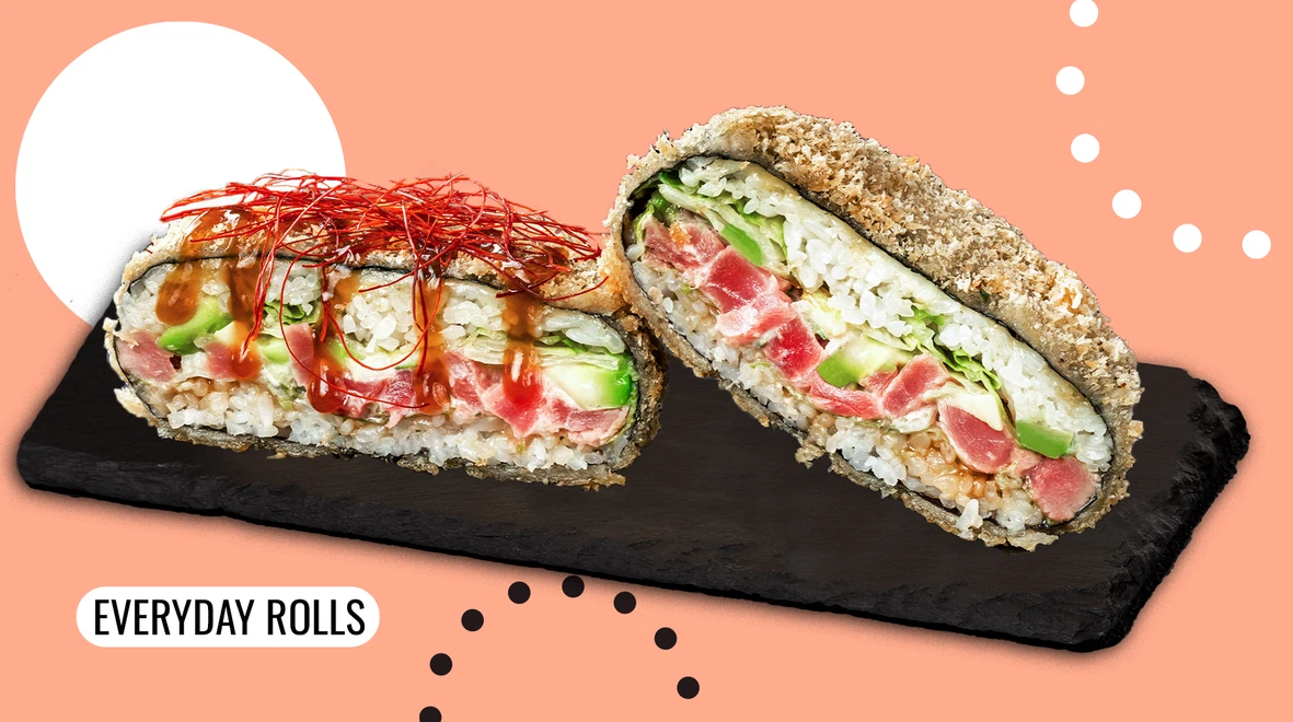 Dish Sushi burger with tuna menu We Sushi Sushi burger with tuna menu We Sushi